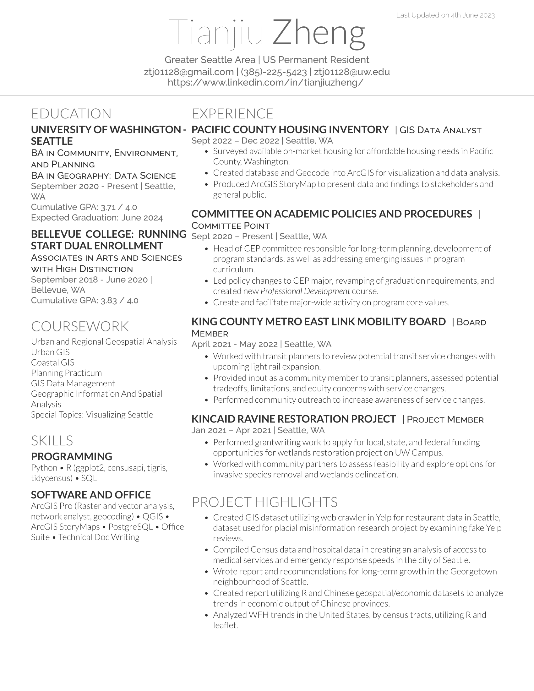 resume